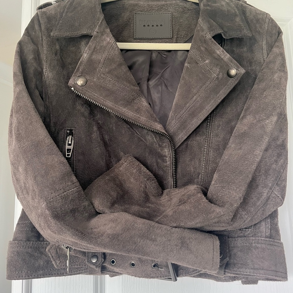 Blank NYC Gray Suede Jacket